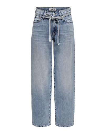  Only - ONLGianna Straight Jeans - Light Blue Denim